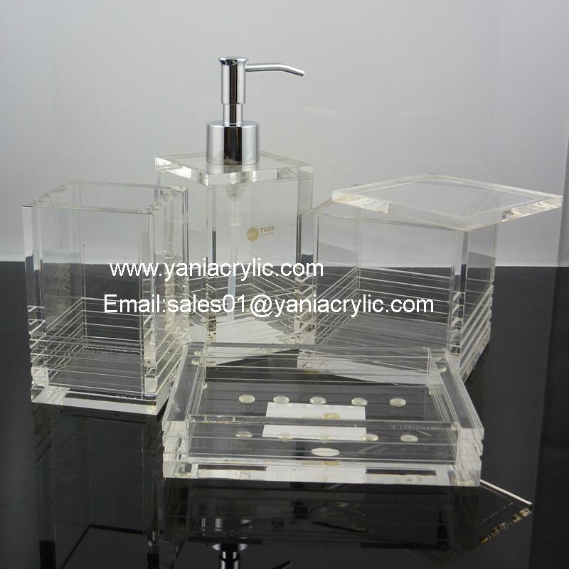 4 Pcs Acrylic Bathroom Accessories Sets Bymengya China 4 Pcs Acrylic Bathroom Accessories Sets 3