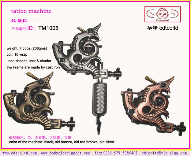 Gun tattoos are often seen as a tough symbol. tattoo machine