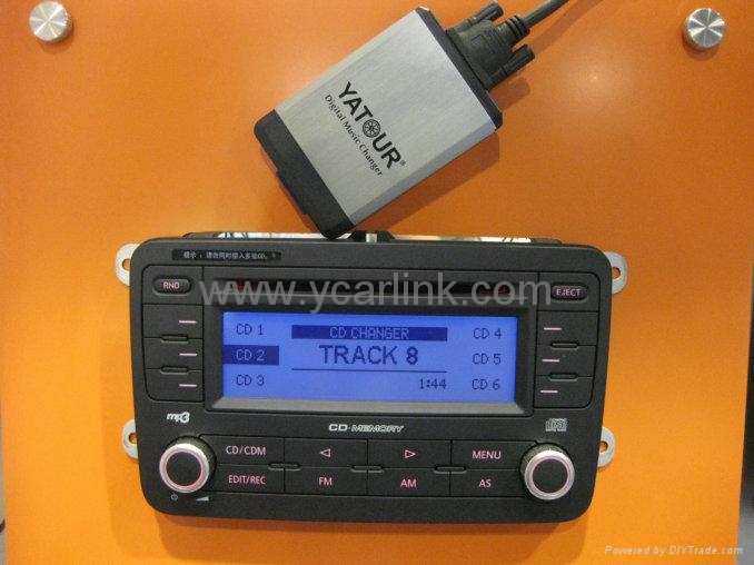 Digital Cd Changer For Vw Audi Skoda Seat 8 Pin Iso Yt