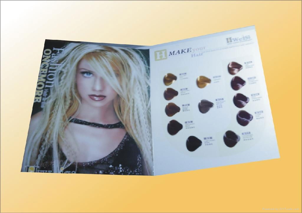 Thousands of color swatches hair dye color chart (China Manufacturer) 