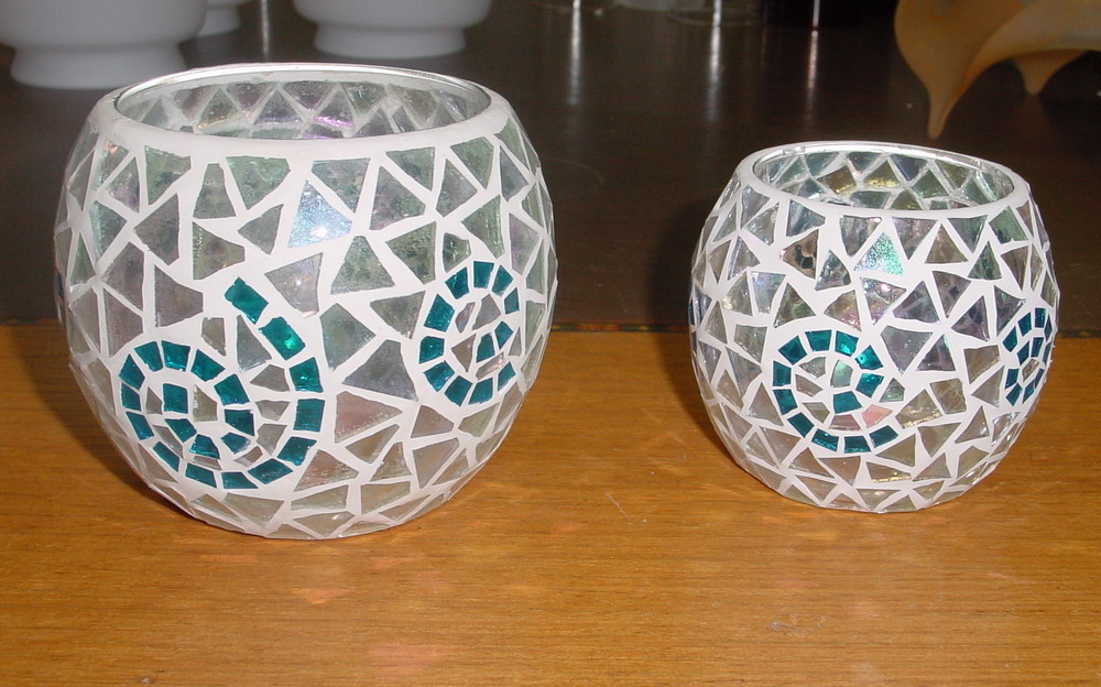 mosaic glass candle holder mosaic glass candle holder