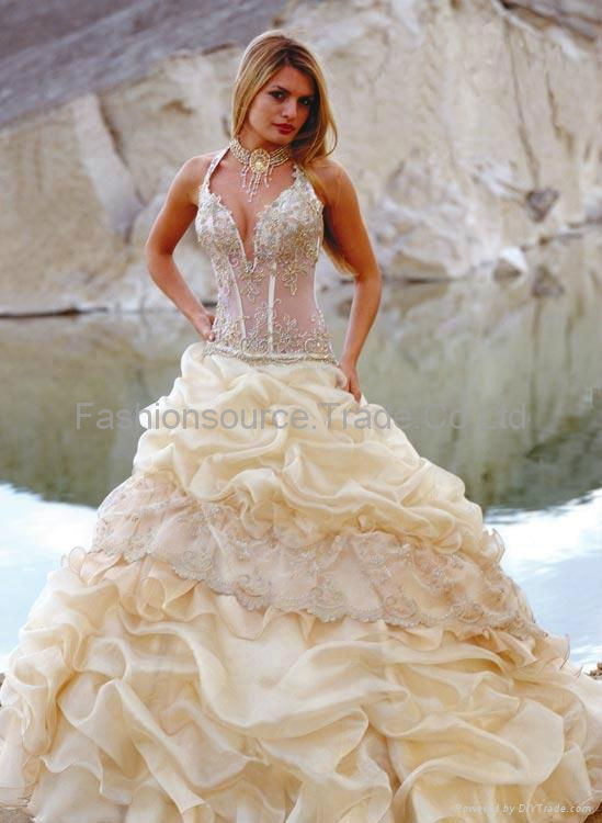 My lady bridal gown Taffeta beads embroidery wedding bridal dress with 