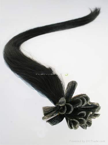 100S 20" Remy Nail-tip/U-tip straight Hair Extensions, hair