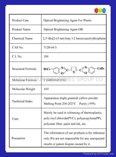 manufacturers optical brightening agent