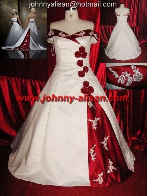 2010 Designer Embroidery beaded Wedding Dress Bridal Gown ball gown 2