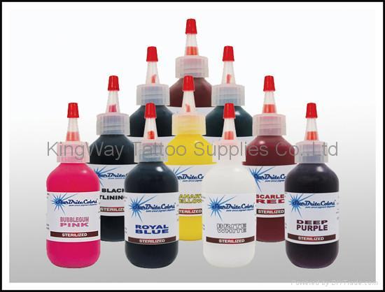 Pictures of Tattoo Supplies-Tattoo Inks by Skin Candy, StarBrite, Kuro Sumi,