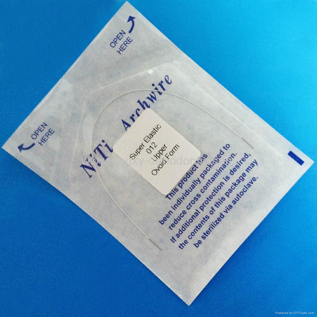 nitinol arch wires orthodontic material round/ rect Denxy (China