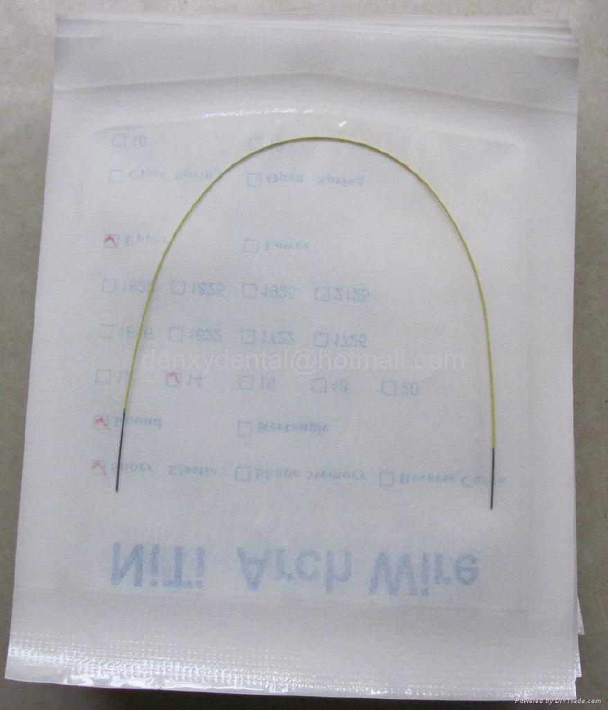 nitinol arch wires orthodontic material round/ rect Denxy (China