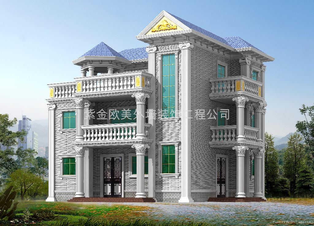 我司坐落在河源市紫金縣藍塘鎮長塘工業園。交通方便,地勢優越!本公司專業生產GRC歐式建築水泥構件,外牆裝飾以及設計為一體的裝飾工程公司。公司主要面向服務帶有歐美設計的酒店/商場/私人別墅等外牆華麗裝飾.經營;羅馬柱/線條門套/窗套/浮雕/山花/花瓶等。建築外牆設計/構件安裝/.
