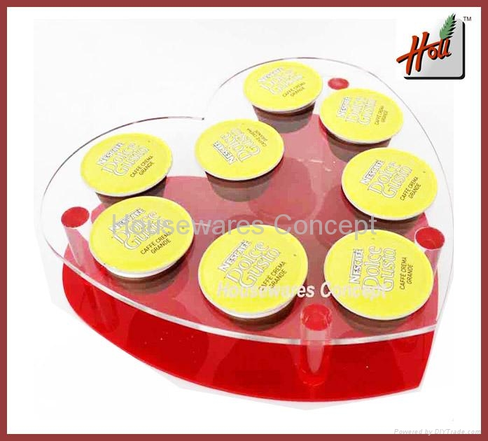 Dolce Gusto capsule board with heart shape - H