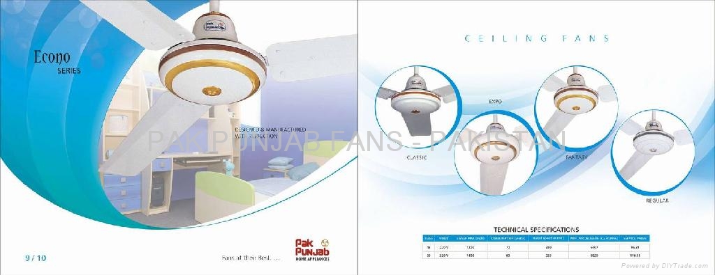 Ceiling Fan Product Catalog Pakistan Pak Punjab Fans