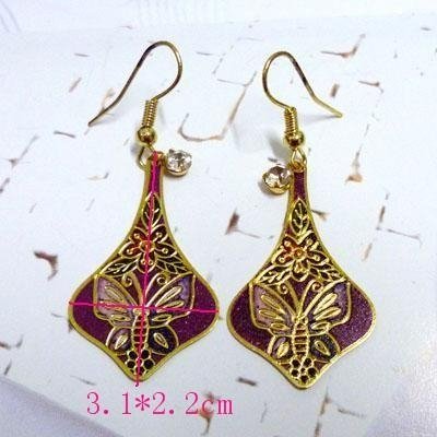 Personalized Religious Jewelry on Flower Carved Fashion Copper Earrings Jewelry Jewellery   Kl001   K L
