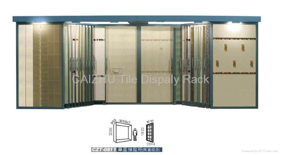 tiles display racks