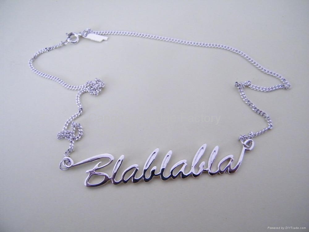 Persoanlize Lettering necklace, gold pendant, metal charm Persoanlize Lettering necklace, gold pendant, metal charm