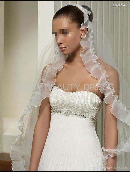 2011 Aline sleeveless elegant Organza Embroidered Bridal wedding dresses