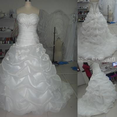 2011 Mori Lee 4803 Wedding Dresses Strapless Organza Aline Wedding Gowns