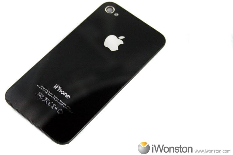 iphone 4 back housing. For iPhone 4 4G Black Glass