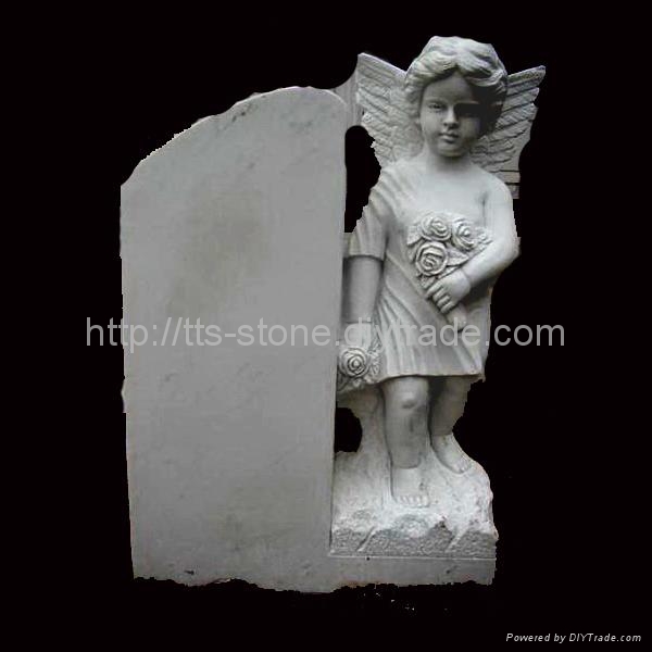 Angel statue stone tombstone and monument 2