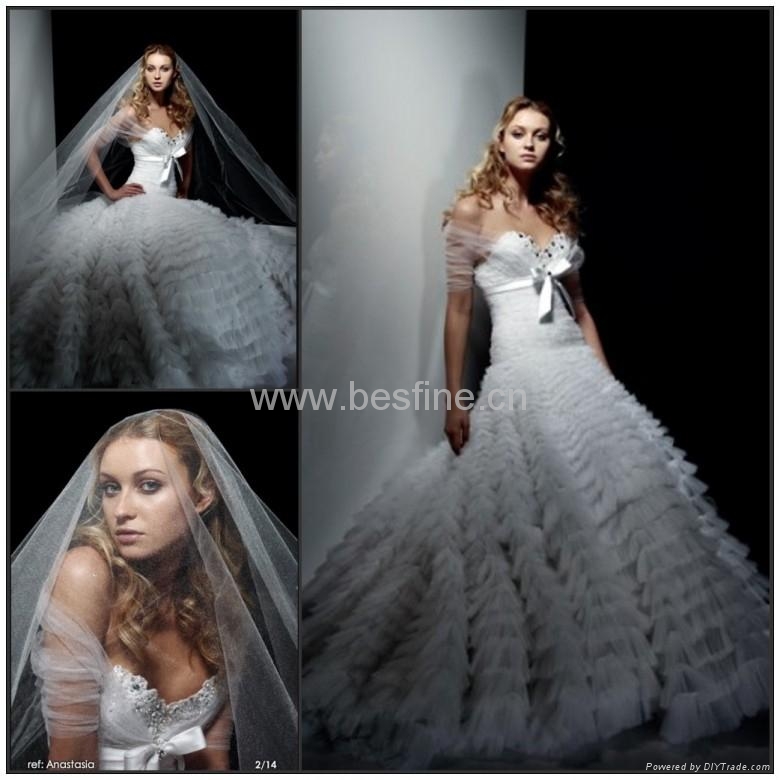 2011 new fashion style wedding dress wd6408