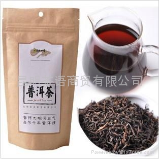 普洱熟茶牛皮纸袋装 - 茶语心情 (中国 云南省 贸