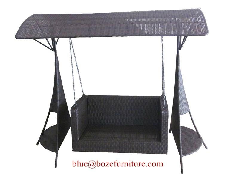 Rattan Swing Chair Outdoor Furniture Wicker Double Seats Hammock ...