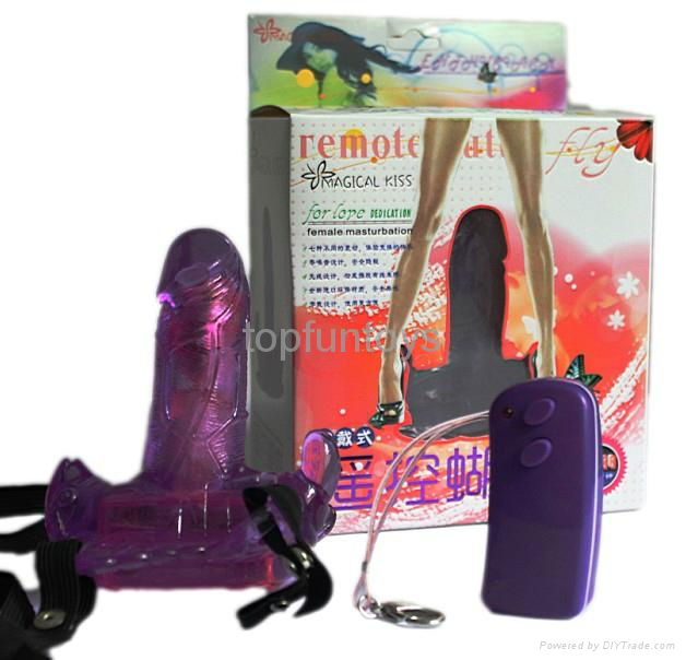 Remote Butterfly Strap ON dildo 2
