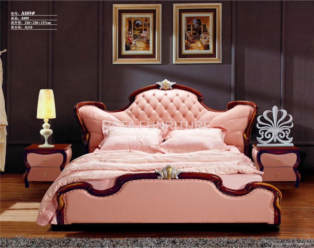 2012 new design sculptural soft genuine leather bed - 2012 A883 ...