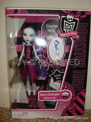 Monster High Spectra Vondergeist Doll With Pet Ferret And Rhuen