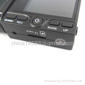 Dual Camera 8-IR LED Night Vision Car DVR 