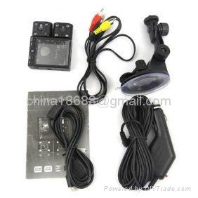 Dual Camera 8-IR LED Night Vision Car DVR 