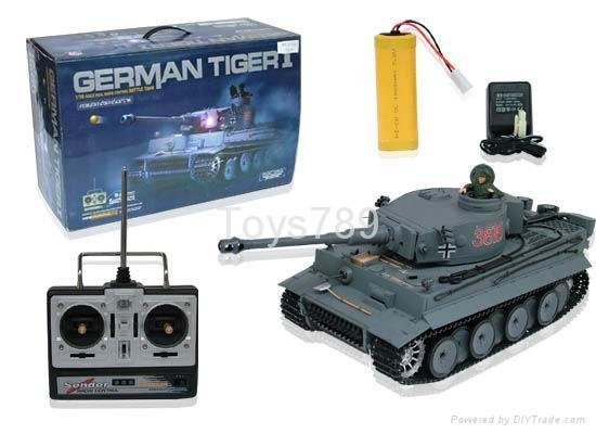16 GERMAN TIGER I RC BATTLE TANK - FA00735 - Toys789 (China 
