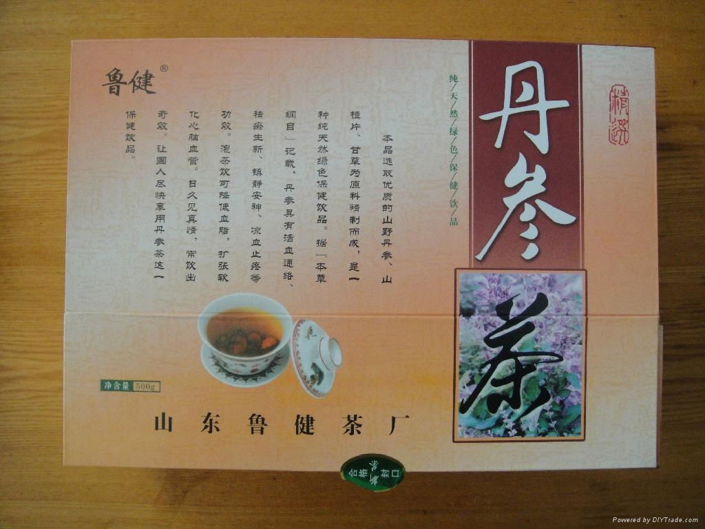 丹参茶不但保留了丹参中有益成份