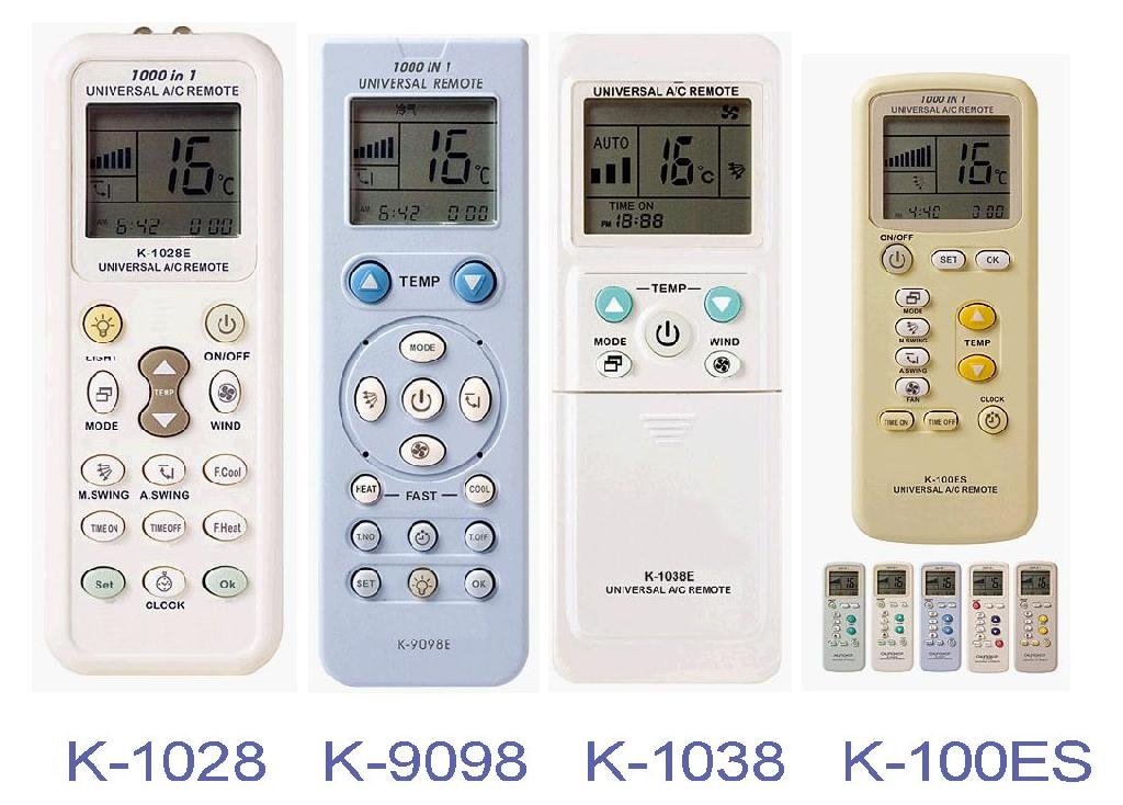 万能空调遥控器 - K-1028 & K-1038 (中国 广东