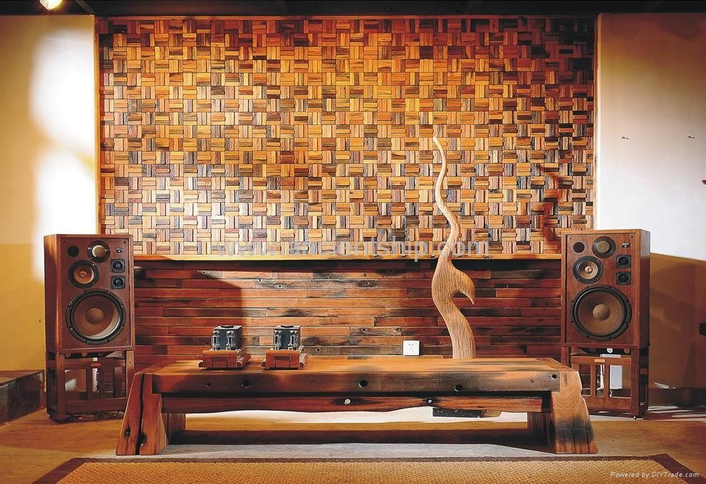 Driftwood mosaic wooden mosaic ancient ship mosaic - HM-ZMF-HML-Seri 