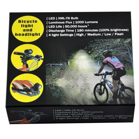 Mountain Bike Helmet on Waterproof 1000lm Mountain Bike Led Light  Bicycle Helmet Light   Sg