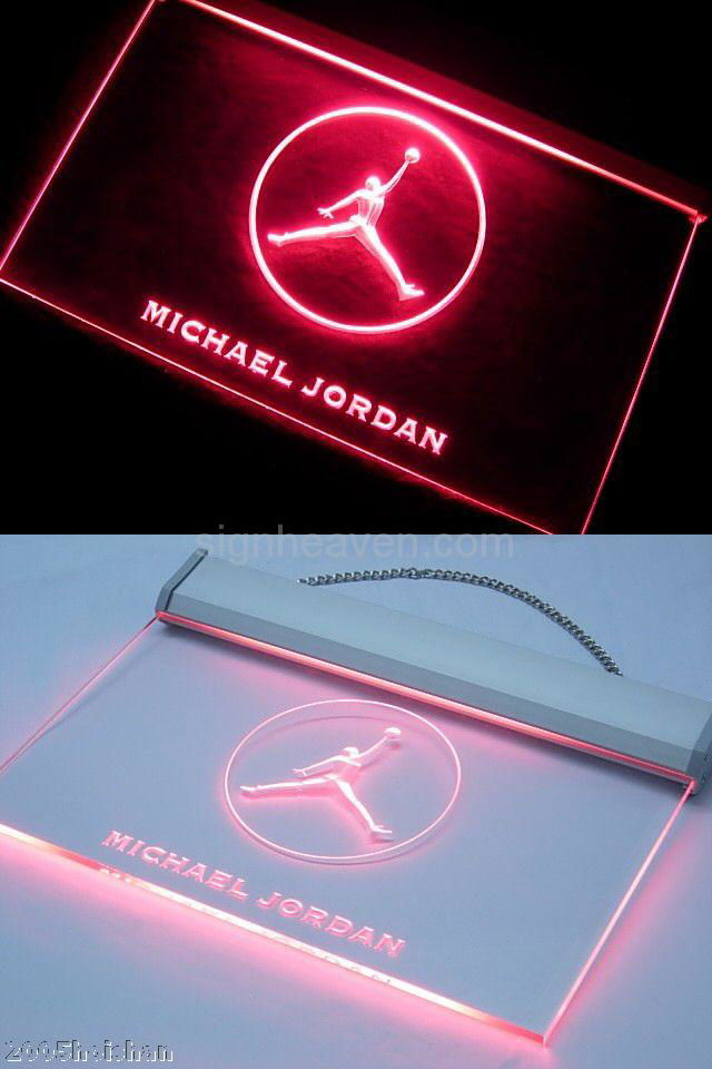 Michael Jordan Acrylic Led Sign