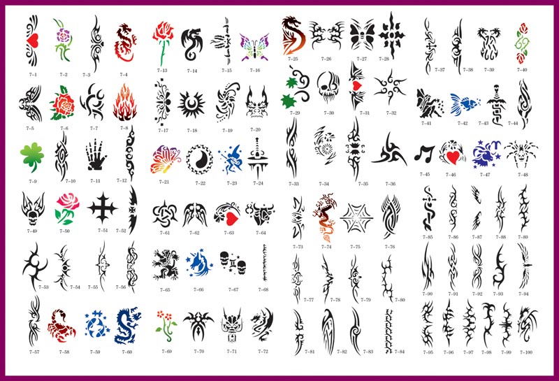 airbrush temporary tattoo stencils airbrush temporary tattoo stencils