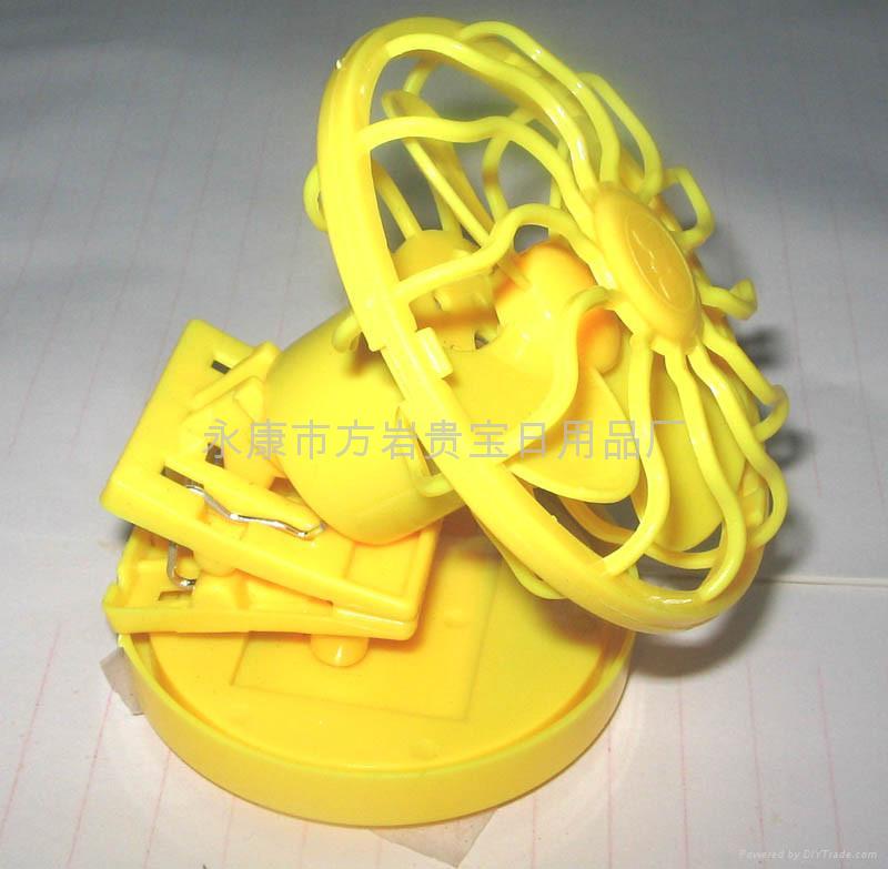 太阳能帽夹 太阳能风扇夹子 迷你风扇 (中国 浙