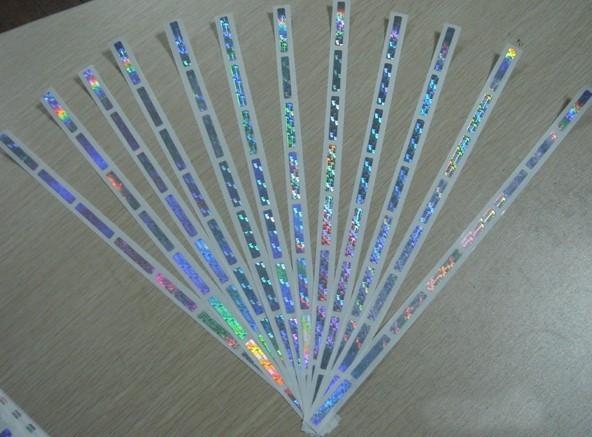 Hologram security scratch off label for charge c