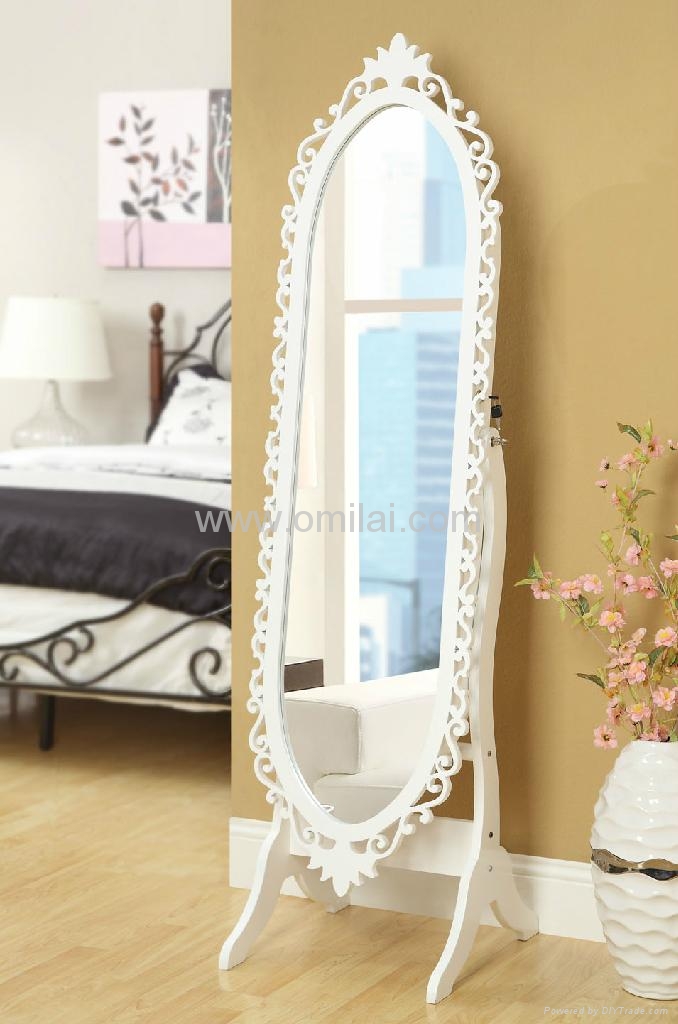 Wall Mounted Dressing Mirror Jewelry Armoire - 410301 - DBT (China 