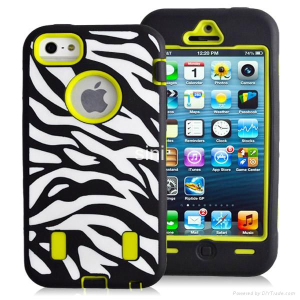 otion high quality Zebra Case For Ip hone 5 5g 