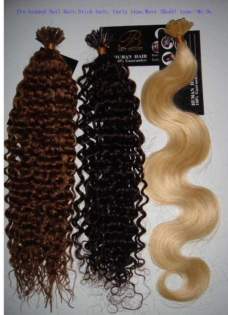 Curly Hair Extension Pictures. Pre-bonded Hair,Pre-Tipped