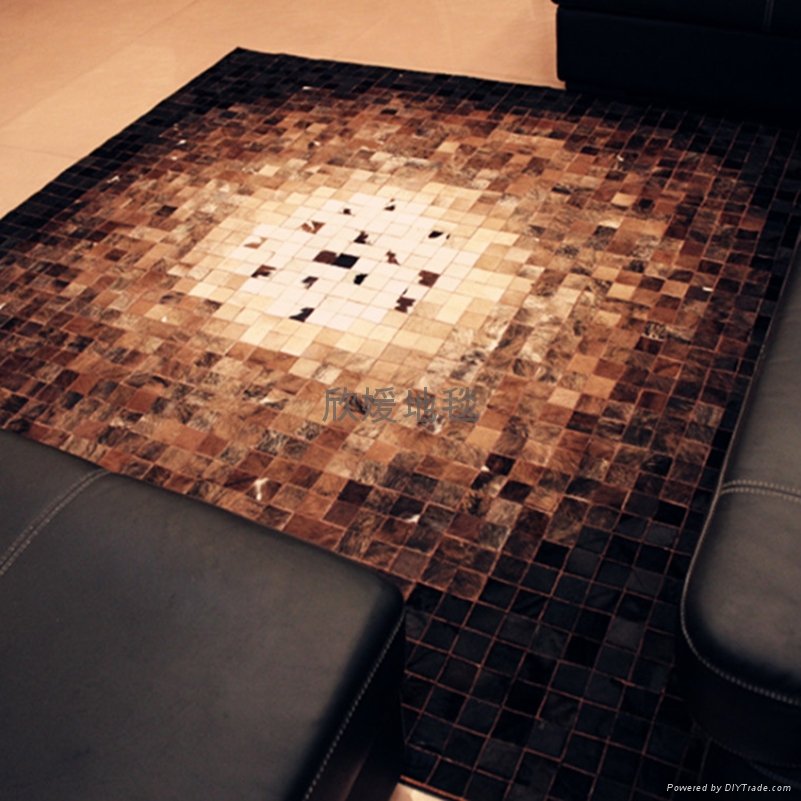 5*5牛皮拼块地毯 - XYP102 - 欣媛 (中国 广东省
