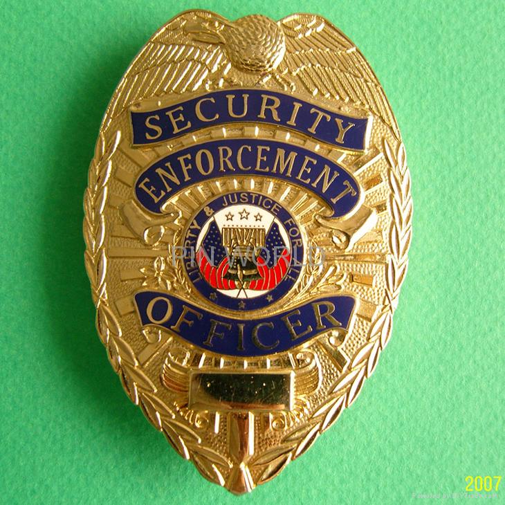 police badges portrayal