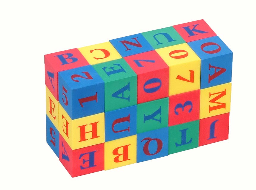 EVA Foam 30piece alphabet & numbers blocks EB6810A dayeh (Taiwan