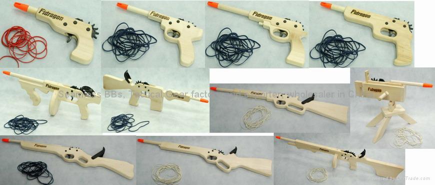 Wooden Rubber Band Guns