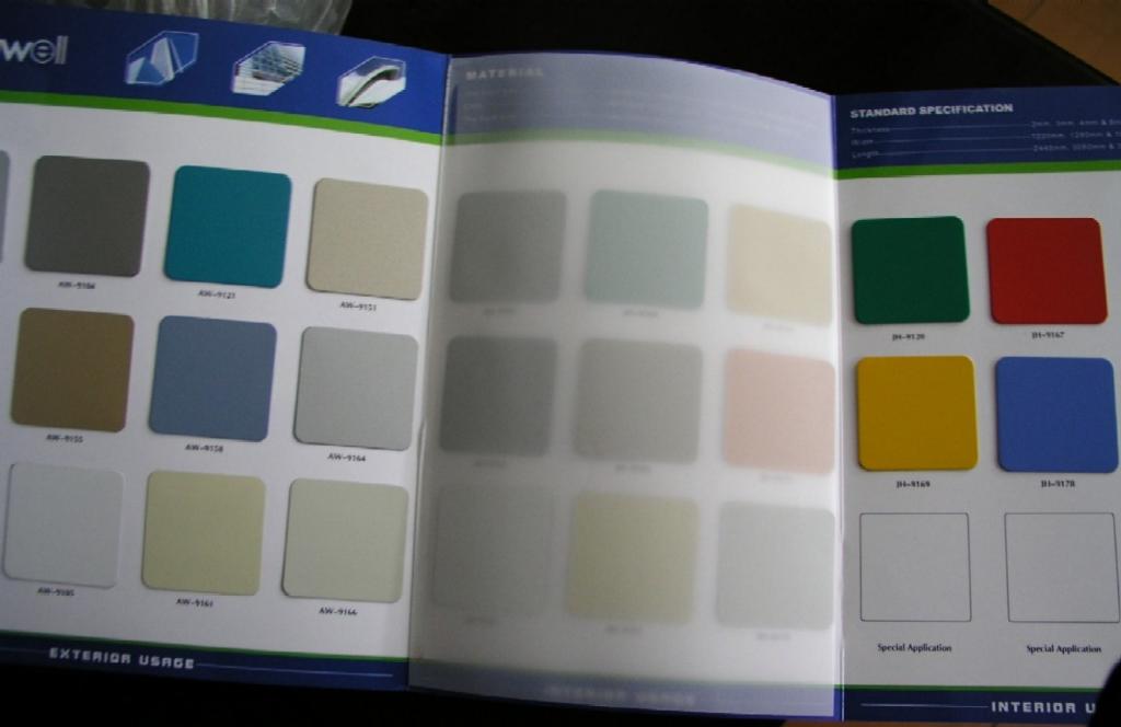 Alubond Color Chart