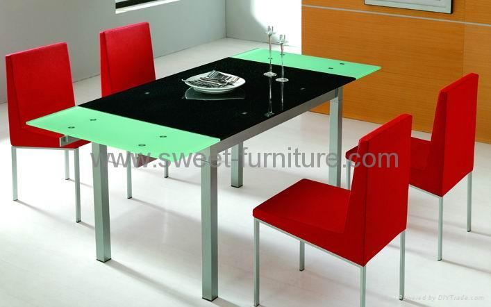 Extension table,glass tables,dining sets