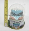 resin miniature snowglobe, resin snowball