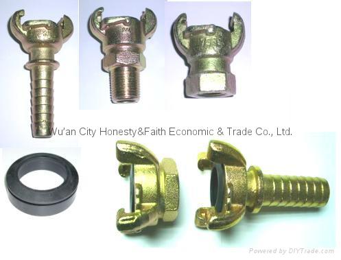 kc nipple air hose end coupling double bolts cla